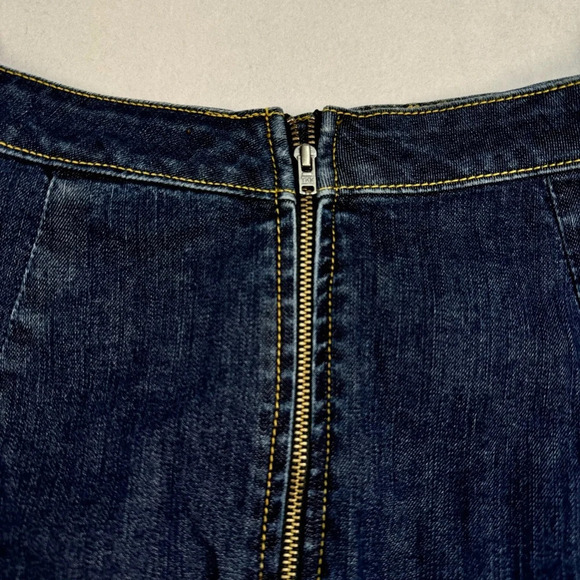 Eshakti Wrap Buckle Jean Skirt Womens Plus Size 16W Medium Blue Knee Length - Picture 9 of 10